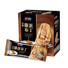 XIAOMEI Caramel Pudding Ice Cream Bar  Ice Pop 4pc